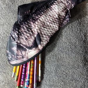 Make up/ Pencil case Fish Design NEW